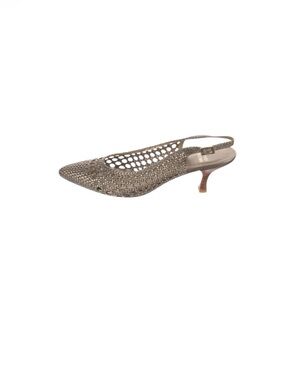 Stuart Weitzman Braided Leather Slingback Heels
